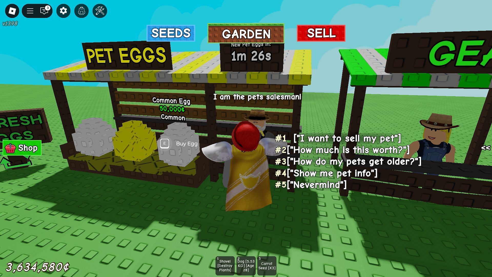 Common Summer Egg in the Pet Eggs Shop (Image via Roblox)